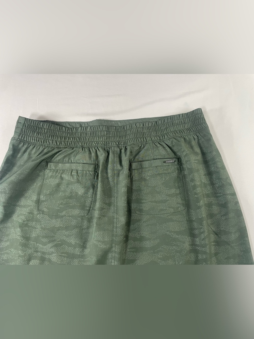 Orvis Olive Green Camouflage Mini Skirt - Picture 4 of 9
